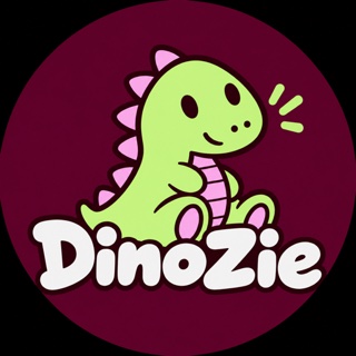 DinoZie mascot badge